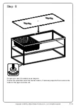 Preview for 12 page of Walker Edison AF42MDRC Assembly Instructions Manual