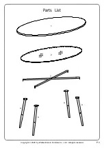 Preview for 3 page of Walker Edison AF42TILOVCT Assembly Instructions Manual