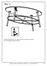 Preview for 10 page of Walker Edison AF42TILOVCT Assembly Instructions Manual