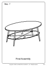 Preview for 11 page of Walker Edison AF42TILOVCT Assembly Instructions Manual