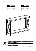 Walker Edison AF46MXET Assembly Instructions Manual preview