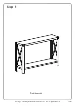 Preview for 16 page of Walker Edison AF46MXET Assembly Instructions Manual