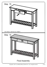 Предварительный просмотр 12 страницы Walker Edison AF48CYET Assembly Instructions Manual