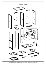 Preview for 3 page of Walker Edison AF4DRISA Assembly Instructions Manual