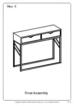 Предварительный просмотр 10 страницы Walker Edison AFVET2DRET Assembly Instructions Manual