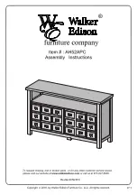 Walker Edison AH52APC Assembly Instructions Manual preview