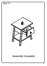 Preview for 12 page of Walker Edison ATB20NS Assembly Instruction Manual