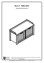 Preview for 1 page of Walker Edison B38L02D Assembly Instruction Manual