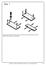 Preview for 5 page of Walker Edison B44DIAZ Assembly Instructions Manual