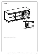 Предварительный просмотр 25 страницы Walker Edison B48SXDEB Assembly Instructions Manual