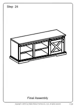 Предварительный просмотр 28 страницы Walker Edison B48SXDEB Assembly Instructions Manual