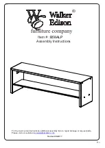 Предварительный просмотр 1 страницы Walker Edison B58ALP Assembly Instructions Manual