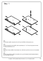 Предварительный просмотр 9 страницы Walker Edison Beaverhead Espresso Highboy W70C32 Assembly Instructions Manual