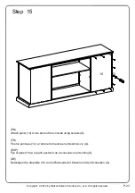 Предварительный просмотр 23 страницы Walker Edison Beaverhead Espresso Highboy W70C32 Assembly Instructions Manual