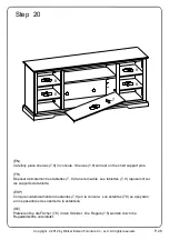 Предварительный просмотр 28 страницы Walker Edison Beaverhead Espresso Highboy W70C32 Assembly Instructions Manual