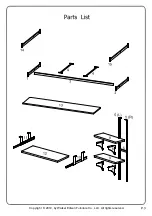 Предварительный просмотр 3 страницы Walker Edison BLWS Assembly Instructions Manual