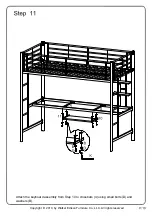 Предварительный просмотр 19 страницы Walker Edison BLWS Assembly Instructions Manual