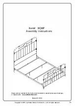 Preview for 1 page of Walker Edison BQMP Assembly Instructions Manual