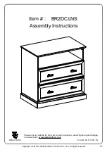 Предварительный просмотр 1 страницы Walker Edison BR2DCLNS Assembly Instructions Manual