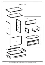 Предварительный просмотр 3 страницы Walker Edison BR2DCLNS Assembly Instructions Manual