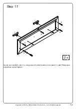 Предварительный просмотр 21 страницы Walker Edison BR2DCLNS Assembly Instructions Manual