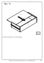 Предварительный просмотр 23 страницы Walker Edison BR2DCLNS Assembly Instructions Manual