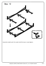 Предварительный просмотр 17 страницы Walker Edison BR56GWN4D Assembly Instructions Manual