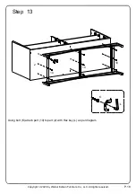 Предварительный просмотр 18 страницы Walker Edison BR56GWN4D Assembly Instructions Manual