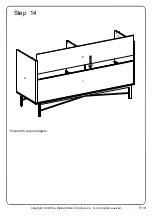 Предварительный просмотр 19 страницы Walker Edison BR56GWN4D Assembly Instructions Manual