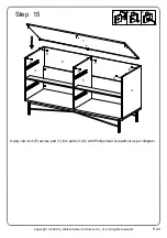 Предварительный просмотр 20 страницы Walker Edison BR56GWN4D Assembly Instructions Manual