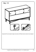 Предварительный просмотр 21 страницы Walker Edison BR56GWN4D Assembly Instructions Manual