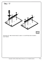 Предварительный просмотр 22 страницы Walker Edison BR56GWN4D Assembly Instructions Manual