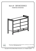 Предварительный просмотр 1 страницы Walker Edison BR58OSW6D Assembly Instructions Manual