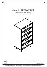 Предварительный просмотр 1 страницы Walker Edison BR5DATTDR Assembly Instructions Manual