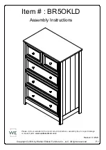 Preview for 1 page of Walker Edison BR5OKLD Assembly Instructions Manual