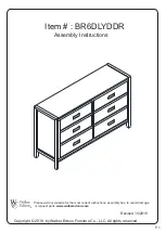 Предварительный просмотр 1 страницы Walker Edison BR6DLYDDR Assembly Instructions Manual