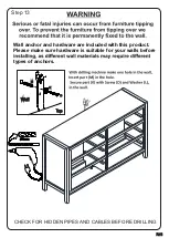 Предварительный просмотр 11 страницы Walker Edison BR6DLYDDR Assembly Instructions Manual