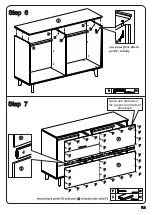 Предварительный просмотр 8 страницы Walker Edison BR6DSLDR Assembly Instructions Manual