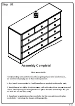 Предварительный просмотр 15 страницы Walker Edison BR9DBENDR Assembly Instructions Manual