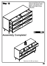 Preview for 11 page of Walker Edison BRATT6DRD Assembly Instructions Manual