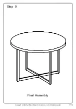 Предварительный просмотр 14 страницы Walker Edison Breeze CNRD1D Assembly Instructions Manual