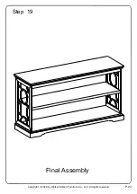 Предварительный просмотр 23 страницы Walker Edison BS52OPH Assembly Instructions Manual