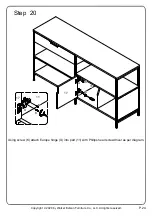 Предварительный просмотр 24 страницы Walker Edison BS58KEAST Assembly Instructions Manual