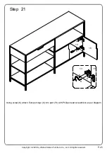 Предварительный просмотр 25 страницы Walker Edison BS58KEAST Assembly Instructions Manual