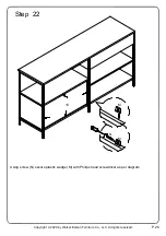 Предварительный просмотр 26 страницы Walker Edison BS58KEAST Assembly Instructions Manual