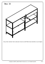 Предварительный просмотр 27 страницы Walker Edison BS58KEAST Assembly Instructions Manual