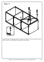 Preview for 9 page of Walker Edison BS64LAN1D Assembly Instructions Manual