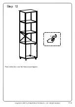 Preview for 16 page of Walker Edison BS64LAN1D Assembly Instructions Manual