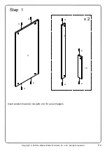 Preview for 6 page of Walker Edison BS68CLHUT Assembly Instructions Manual