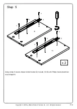 Preview for 10 page of Walker Edison BS68CLHUT Assembly Instructions Manual